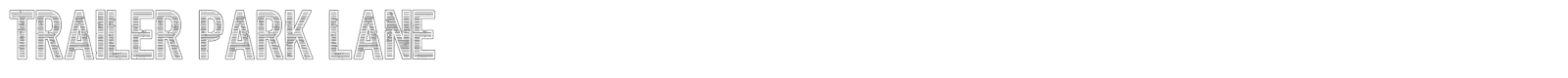 Trailer Park Lane font preview